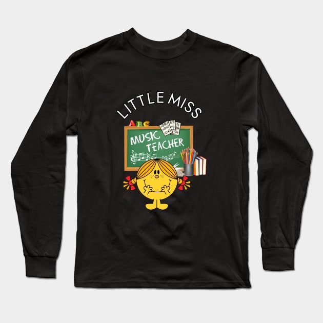 Little Miss MUSIC Teacher Long Sleeve T-Shirt by Duds4Fun